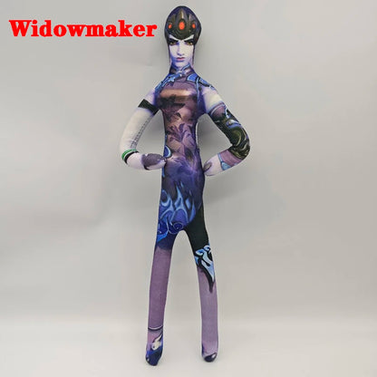26cm Anime- und Gaming-Plüschfigur mit flexiblem Drahtkörper in verschiedenen Posen – Overwatch D.Va / Doomfist / Genji / Widowmaker, Plüschpuppe
