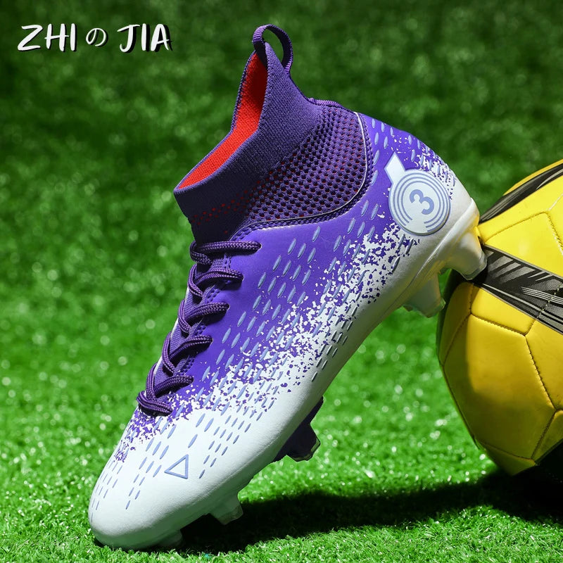 Teenage Adult Football Shoes New Fashion Large Size Sneakers Outdoor Professional Competition Training Football Footwear 31-48