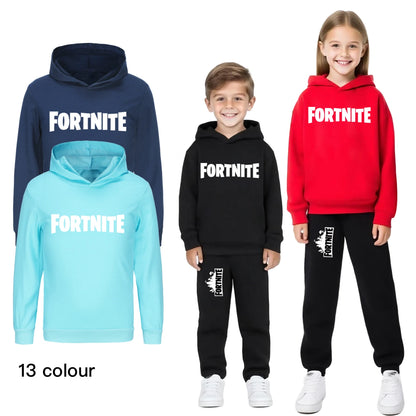 Kids Fortnite Baby Cartoon Clothing Hoodie  Unisex Boys Long Sleeve Hooded Sweatshirts Youth Girls Casual Coats1354