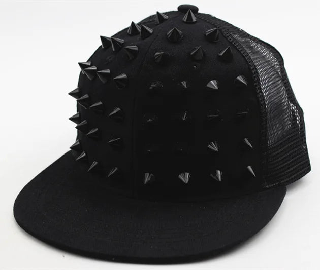 Herre-kasketter, flad hat, hiphop-snapback, fancy nitte-baseballkasket, street dance-kasket, trendy mesh-visir, unge drenge og piger