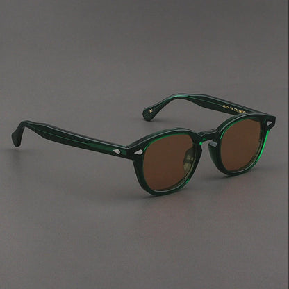 Polarized Sunglasses Men Women Johnny Depp Lemtosh Style Sun Glasses Retro Round Acetate Frame UV400 Lens Oculos