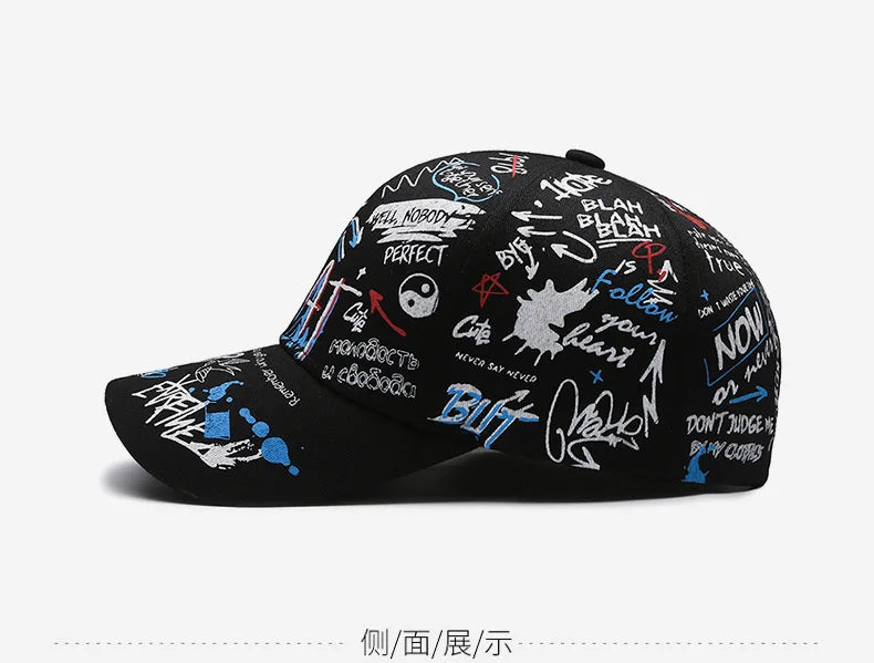 Fashion Hip Hop Baseball Cap Personality Trucker Caps Cotton Snapback Hat Outdoor Sun Hats Sports Leisure Cap