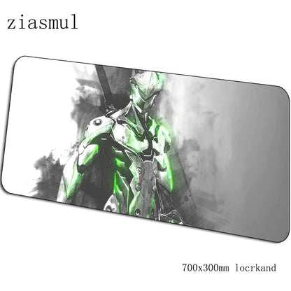 Overwatch pelės kilimėlis, animacinio stiliaus kompiuterio kilimėlis 700x300x3mm, didelis žaidimų pelės kilimėlis, Indie Pop klaviatūros kilimėlis PC žaidėjų stalui
