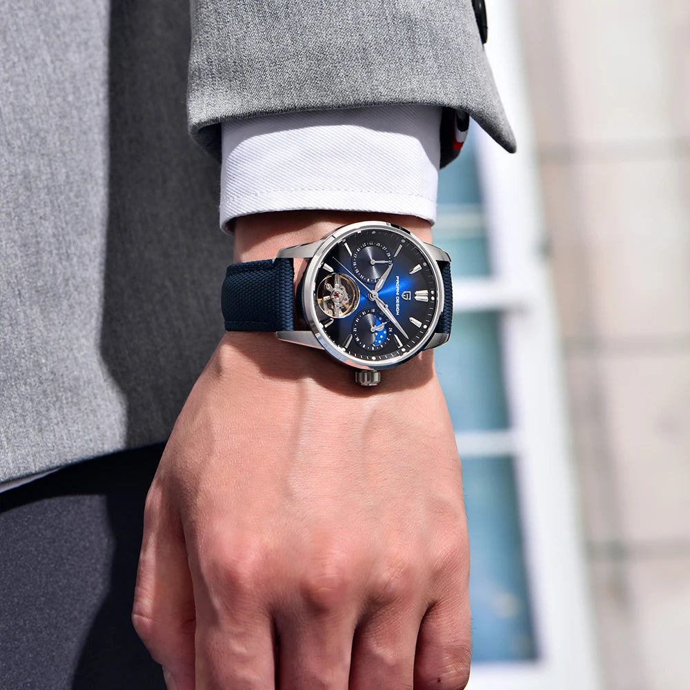 Pagani Design 2025 New 41MM Luxury Automatic Mechanical Men's Watch Stainless Steel 100m Waterproof Pilot Watch reloj hombre