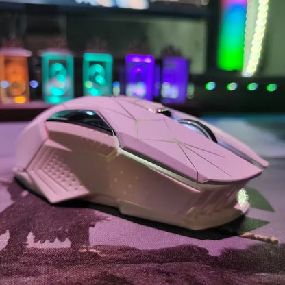 Wireless Gaming Mouse 2.4G Colorful Breathing Light Instant Response No Tangled Cables Work with Gaming Switch