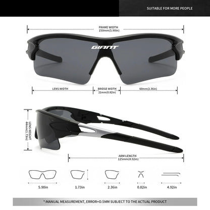 giant cycling Glasses Windproof Anti Fog Lens Climbing and fishing goggles Shatterproof Polycarbonate Outdoor Bicycle Accessorie