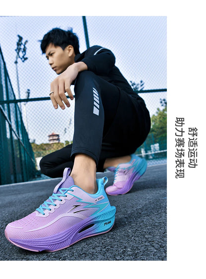 Men's Sports Running Shoes Marathon Air Cushion Breathable Lightweight Comfortable Women's Outdoor Athletic Sneakers Jogging Tennis