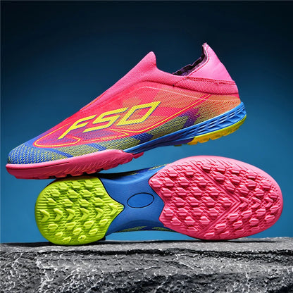 Nové pánské fotbalové boty na trávu pro dospělé, protiskluzové kopačky, ultralehké sportovní sálové boty, FG turf futsal, pohodlné