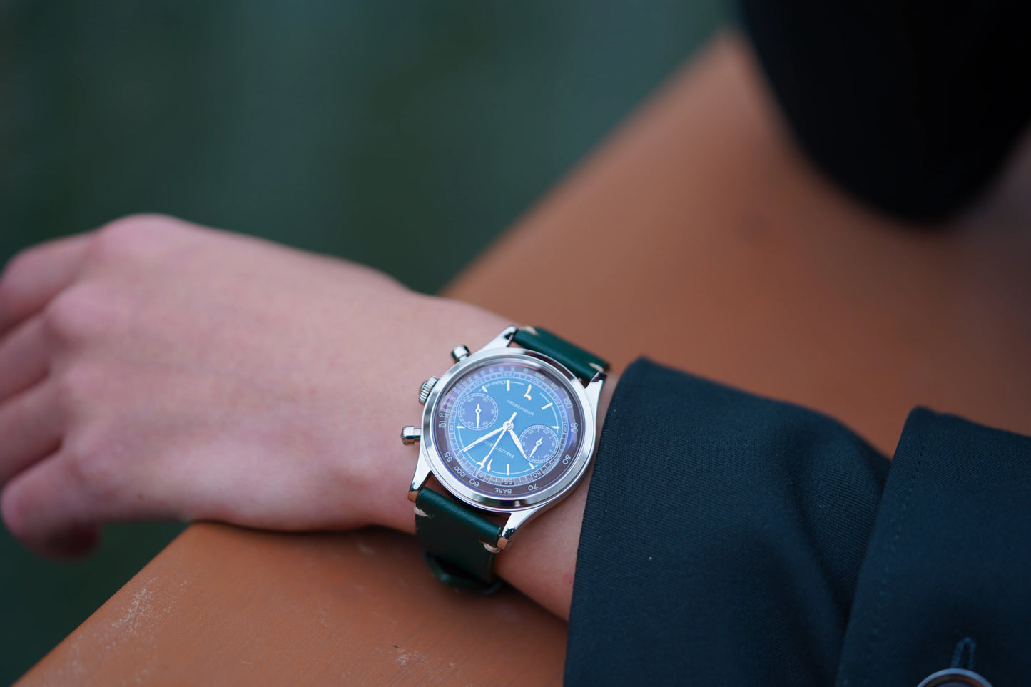 FARASUTE Retro Japan VK64 Quartz Movement Chronograph Wristwatch For Male Fashion Sapphire Sports Watches Men Clock reloj hombre