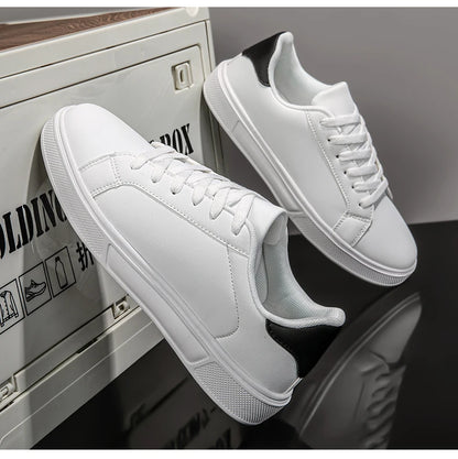 Sapatos de couro sintético para homem, ténis, sapatos casuais da moda, calçado de lazer para homem, ténis masculinos, calçado vulcanizado para homem, sapatos para casal, sapatos para mulher