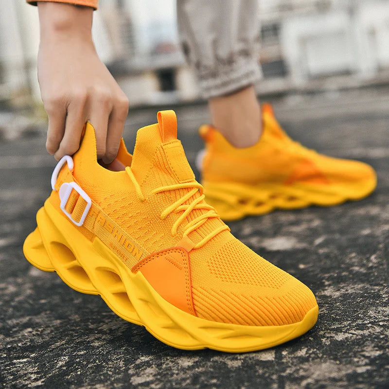 Men's Breathable Fashion Mesh Running Shoes High Quality Unisex Lightweight Tennis Athletic Sneakers 2023
