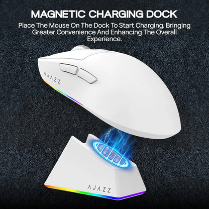 Mouse de gaming wireless AJAZZ AJ139 V2 MC/AJ139 PRO, senzor PAW3311/PAW3395, 12000DPI/26000DPI, 500mAh, mouse Bluetooth pentru PC