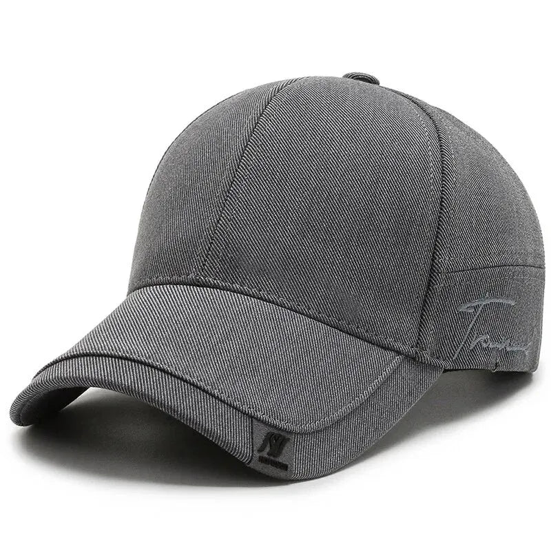 Hat Men's Tide Sunshade Cap Korean Men's Sun Hat Black Ins Tide Simple Casual And Versatile Baseball Cap