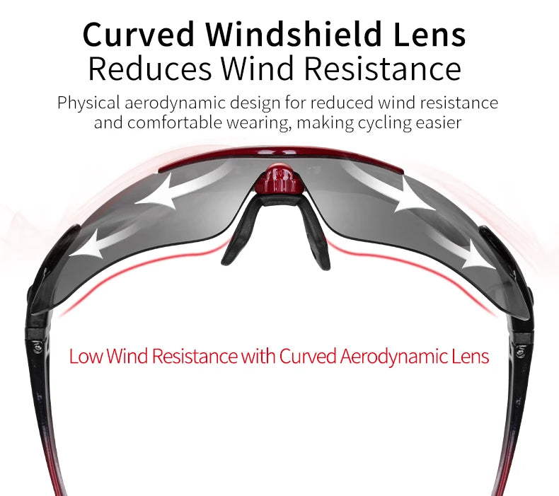 ROCKBROS Polarized Cycling Glasses Men Sports Sunglasses Road MTB Mountain Bike Bicycle Riding Protection Goggles Eyewear 5 Lens