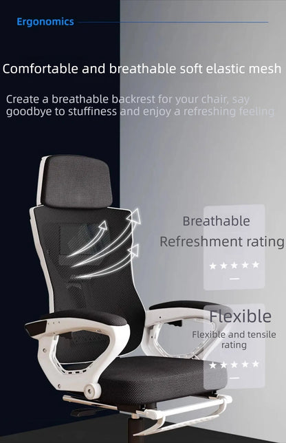 Recliner Office Chair Luxury Comfortable Armchai Ergonomic Office Chair Gaming Swivel Cadeiras De Escritorio Home Furniture