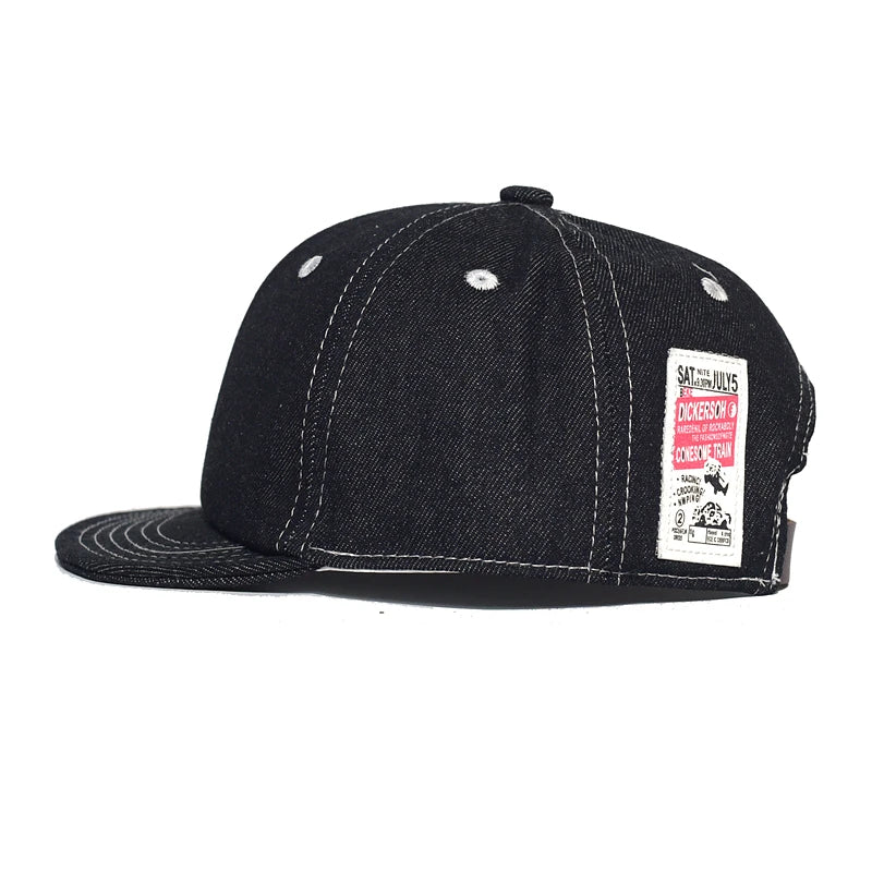 Four Seasons Fashion Short Brim Denim Baseball Cap Men Women Dad Hat Adjustable Trucker Style Low Profile Caps