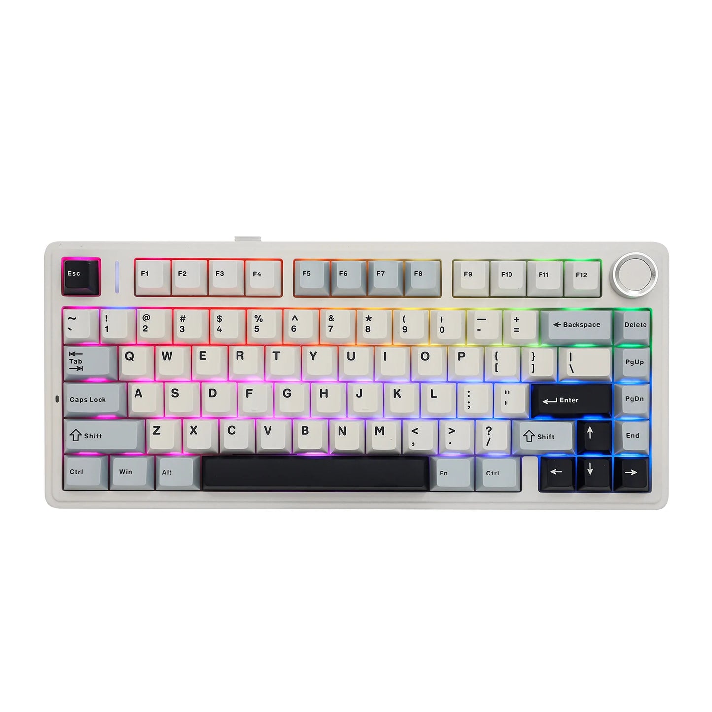 EPOMAKER x AULA F75 75% ANSI Gasket Hot-Swap Bluetooth 5.0/2.4G Wireless/Wired Mechanical Keyboard PBT Keycaps for Win/Mac