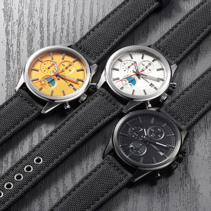 BERNY Top Quartz Chronograph Men's Watches Luminous Miyota 0S10 Sapphire AR Coated 5ATM Waterproof 2026 New Sports Men's Watches