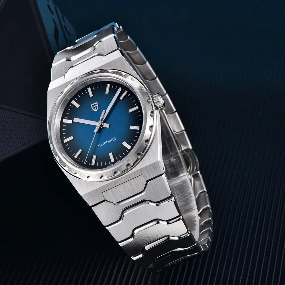 PAGANI DESIGN Men's Quartz Watches Ultra-Thin 7mm Series 222 Sapphire Stainless Steel Waterproof Watches for Man reloj hombre