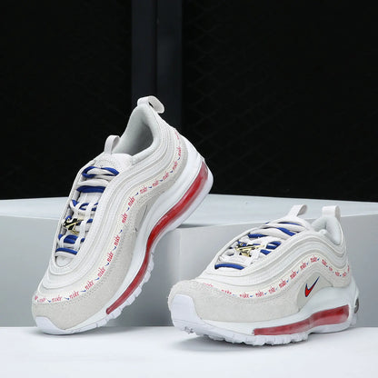 Zapatillas deportivas Nike genuinas AIR MAX 97 para mujer, de caña baja, con amortiguación de aire DC4013-001