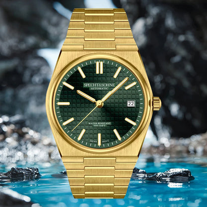 2026 New 37MM SPECHT&SOHNE Men Automatic Mechanical Watches Japan 8215 Movt Sapphire Ice Blue Stainless Steel Relogio Masculino