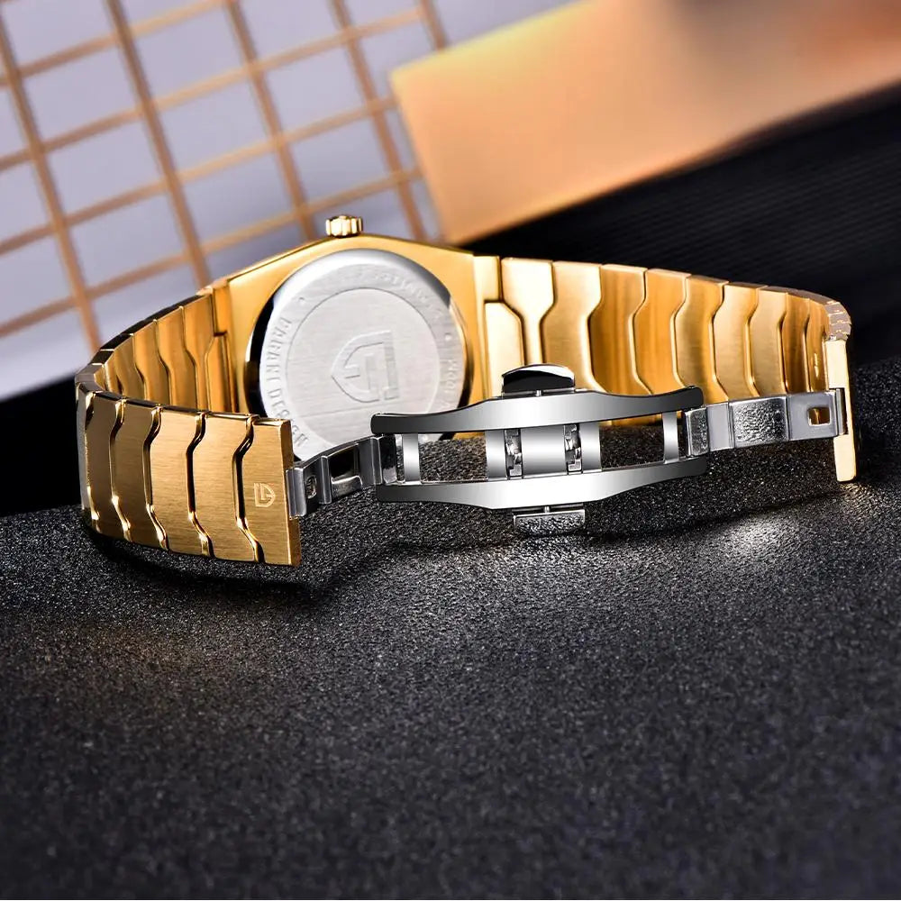 PAGANI DESIGN Men's Quartz Watches Ultra-Thin 7mm Series 222 Sapphire Stainless Steel Waterproof Watches for Man reloj hombre