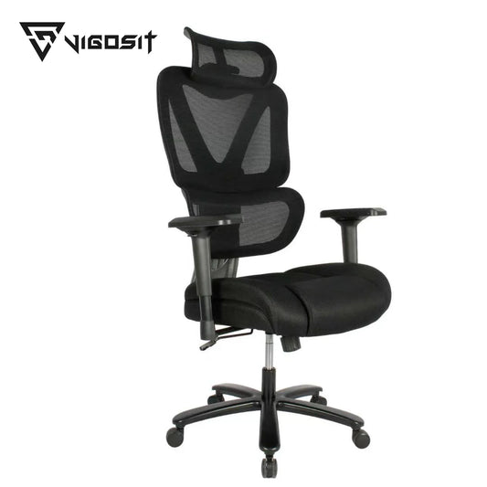 Ergonomic Office Chair with 135° Recline, Adjustable Lumbar Support, 3D Breathable Mesh, Neck Rest, Swivel Desk Chair