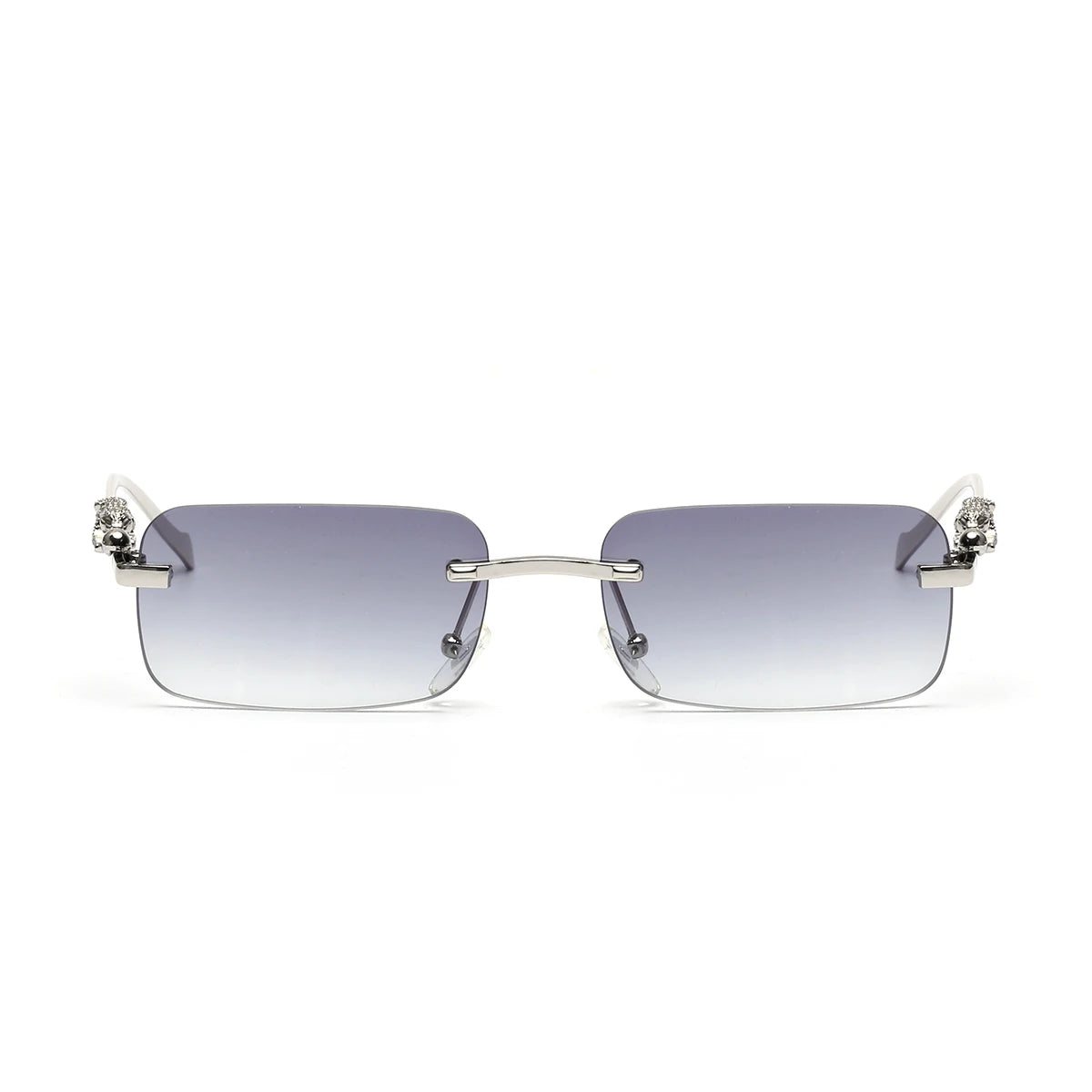 Ruiao rimless sunglasses UV400 fashion square metal glasses for men women designer man's brand sun glasses shades for outdoor