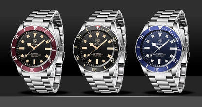 2026 New Mens Watches BENYAR Retro Red Mechanical Automatic luxury watch for men Waterproof Luminous Stainless steel wristwatch