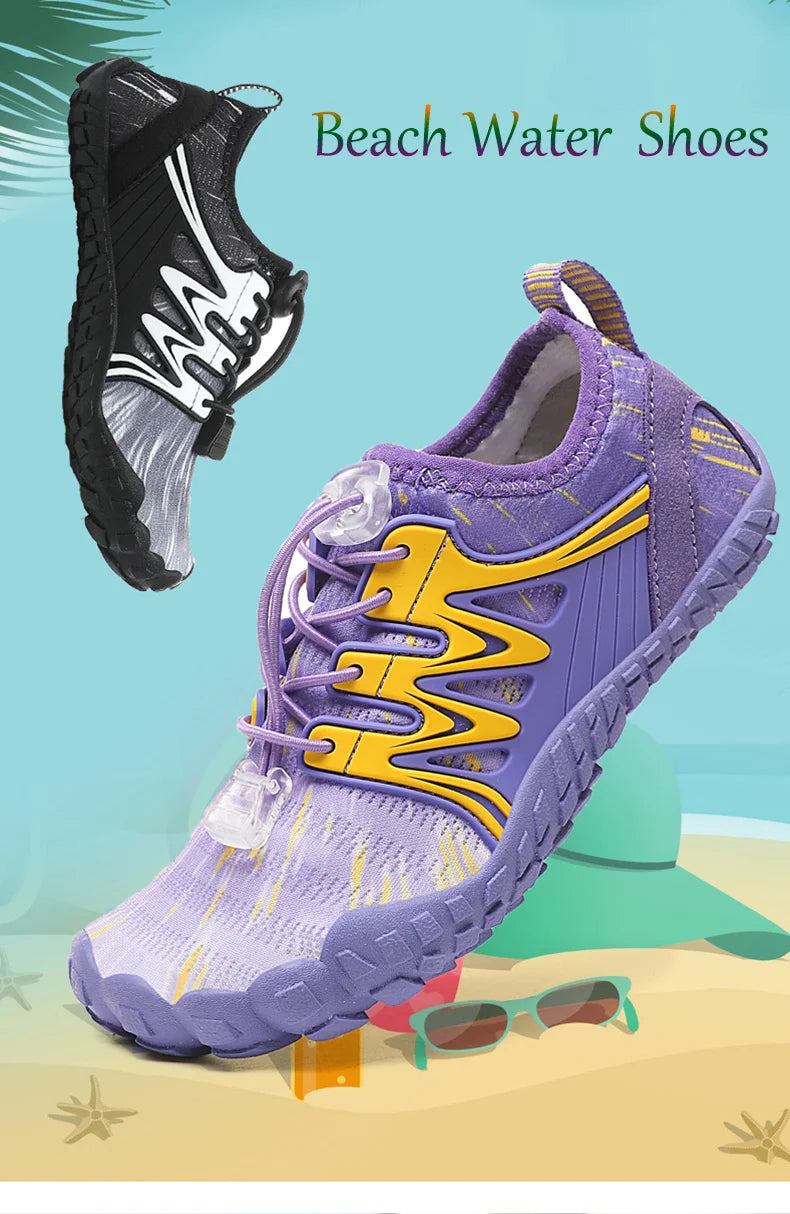 Children Swimming Water Shoes Quick Dry Beach Aqua Shoe Boy Girl Barefoot Sports Wading Sneakers Kids Diving Fishing Surf Sandal