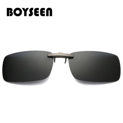 BOYSEEN Polarized Clip Sunglasses Driving Day Night Vision Lens Unisex Sport Fishing Myopia Glasses Men Women Travel Outdoor
