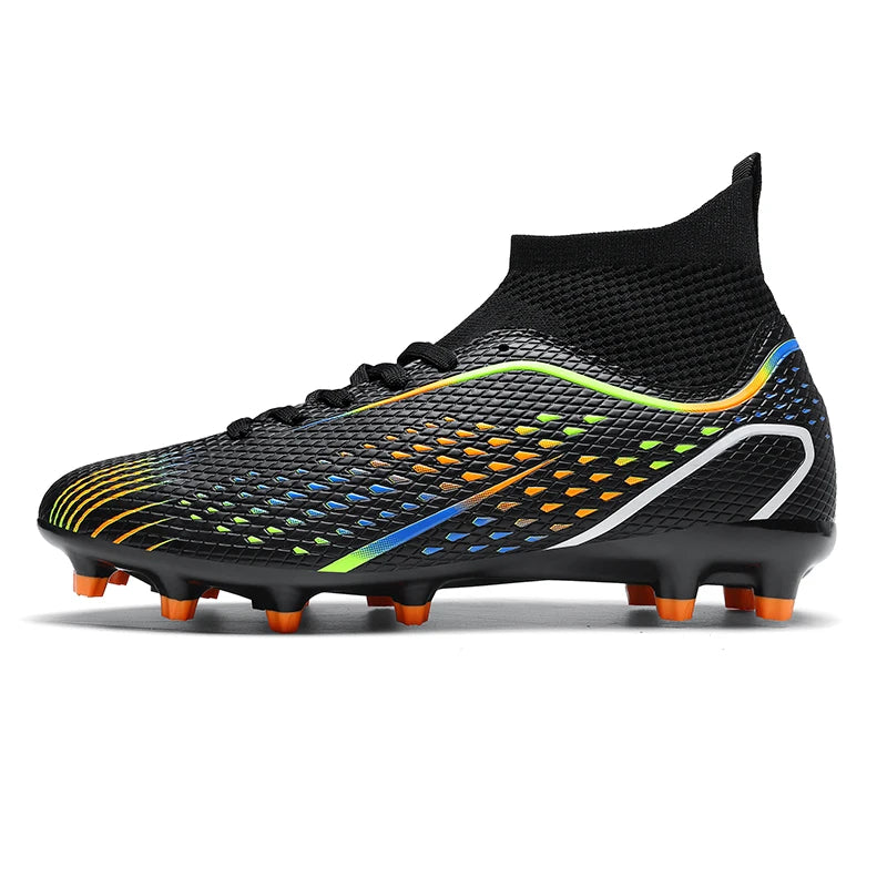Men's Outdoor Football Boots FG/TF Professional Training Soccer Shoes Cleats Turf Futsal Match Grass Unisex Non-Slip Breathable