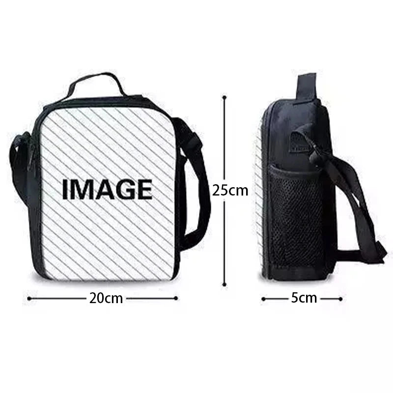 Classic Game FortniteS Child Insulated Large Capacity Bag for Boy Girl Student Outdoor Picnic Resuable Thermal Cooler Lunch Box
