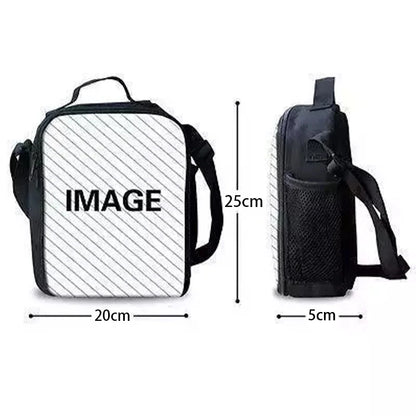 Classic Game FortniteS Child Insulated Large Capacity Bag for Boy Girl Student Outdoor Picnic Resuable Thermal Cooler Lunch Box