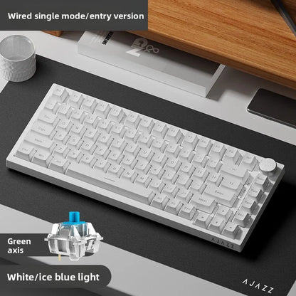 Ajazz AK820/AK820Pro gaming mechanical keyboard Bluetooth 5.1/Wireless/wired c custom keyboard with heat exchange sealed button
