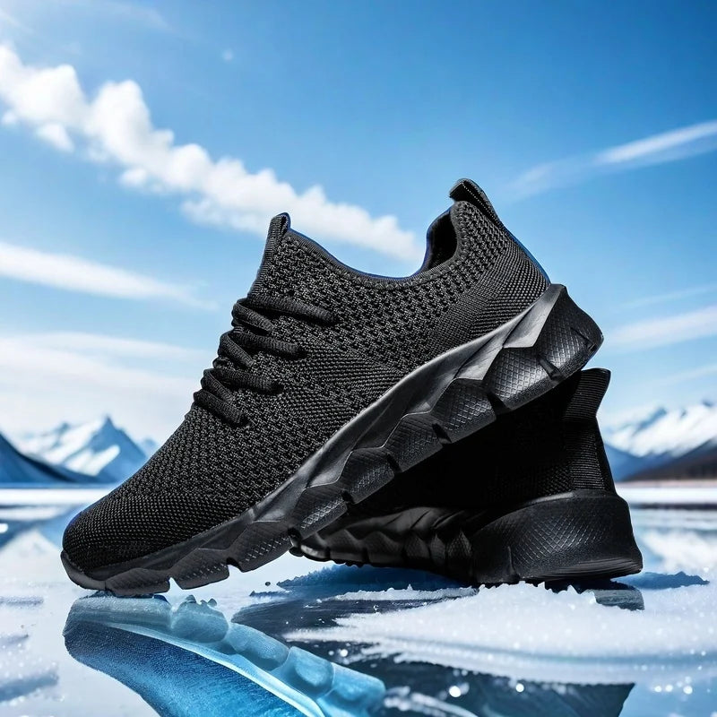 Heren sneakers van mesh, lichtgewicht damesschoenen, casual platte schoenen, hardloopsportschoenen voor heren, zachte ademende tennissneakers voor mannen