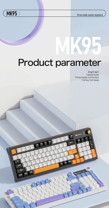 Spanish Mechanical Keyboard Spanish Russian Arabic Korean Thai Gaming Keyboard 95 Key Layout Backlight Type C With Numpad SK15