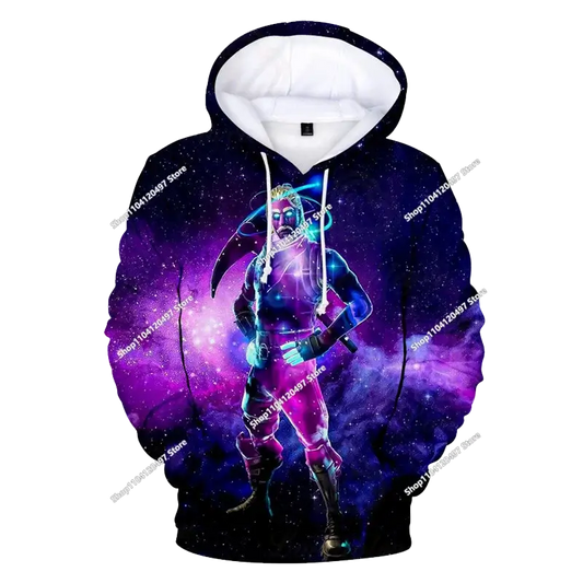 Autumn New Sweatshirt T-shirt  Fortnite 3D Digital Printing Loose Comfortable Hooded Pullover