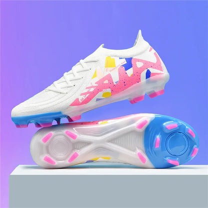 New Men's Soccer Shoes Adult Non-Slip Boys Adult Futsal Sport Football Boots Grass Cleats Indoor Ultralight Turf Comfortable