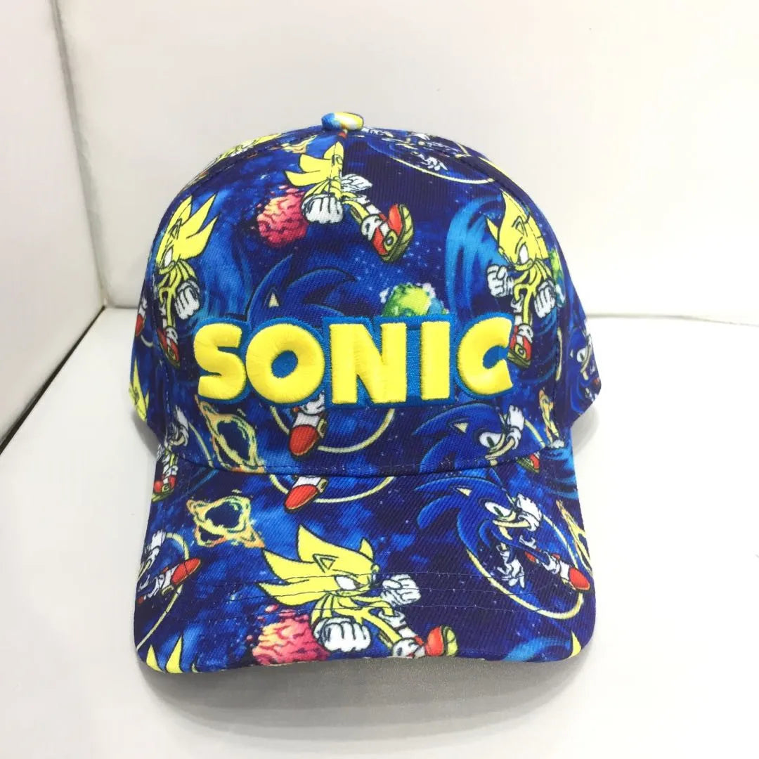 Shadow the Hedgehog 3D-baseballkasket til voksne og børn med Sonic, Amy, Tails og Knuckles-print, flad kant og ducktongue-solhat – gaver