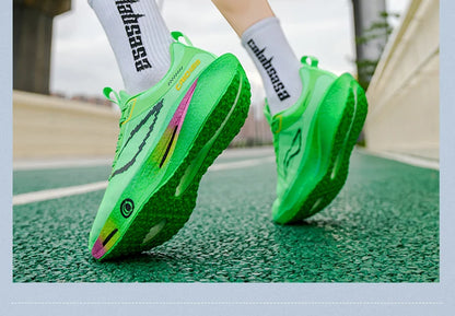 Scarpe da running con piastra in carbonio per maratona, uomo e donna, sportive, traspiranti, leggere, comode, da atletica e outdoor