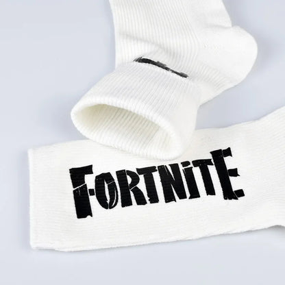 FORTNITE Sports Socks Summer Black White Breathable Low Cut Socks No Show Cotton Soft Athletic Casual Short Socks