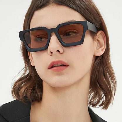 JNPCXI Fashion Square Women Luxury Sunglasses Retro Gradient Blue Designer Men Trending Sun Glasses Shades UV400