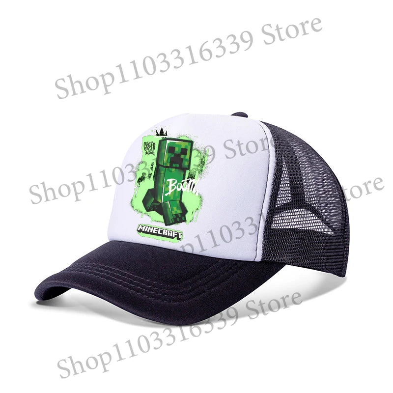 New Game Theme Hat Man Baseball Cap Male Sunshade Sunscreen Cap Minecrafted Fashion Hip Hop Caps Leisure Net Hats Birthday Gift