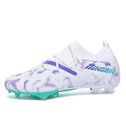 Chaussures de football en mesh respirant pour hommes, crampons de football professionnels, chaussures de football pour jeunes, antidérapantes, baskets pour hommes, Society Chuteira