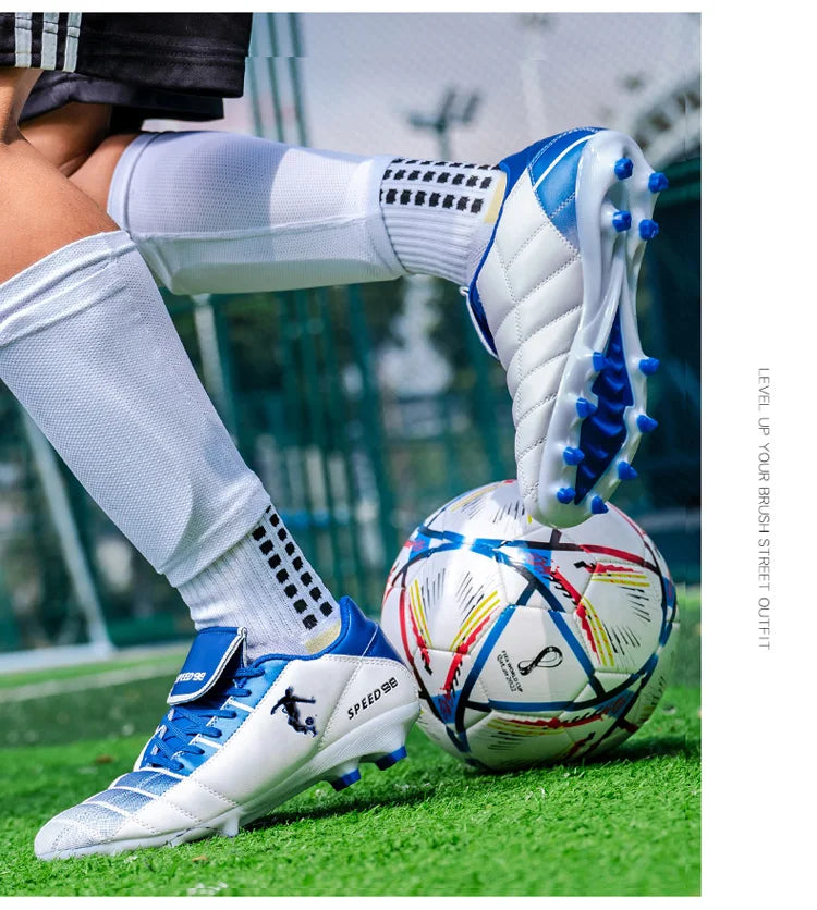 New Men's Football Field Boots Studded Society Indoor Cleats Soccer Shoes TF/FG Comfortable Unisex Outdoor Match Training Sneakers