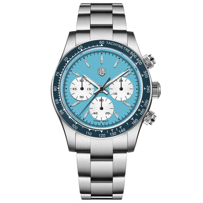 Rossitimi Casual Elegance Men Quartz Watch Light Luxury Premium Stainless Steel Sapphire Small Three-Pin Luminous Diving Watch