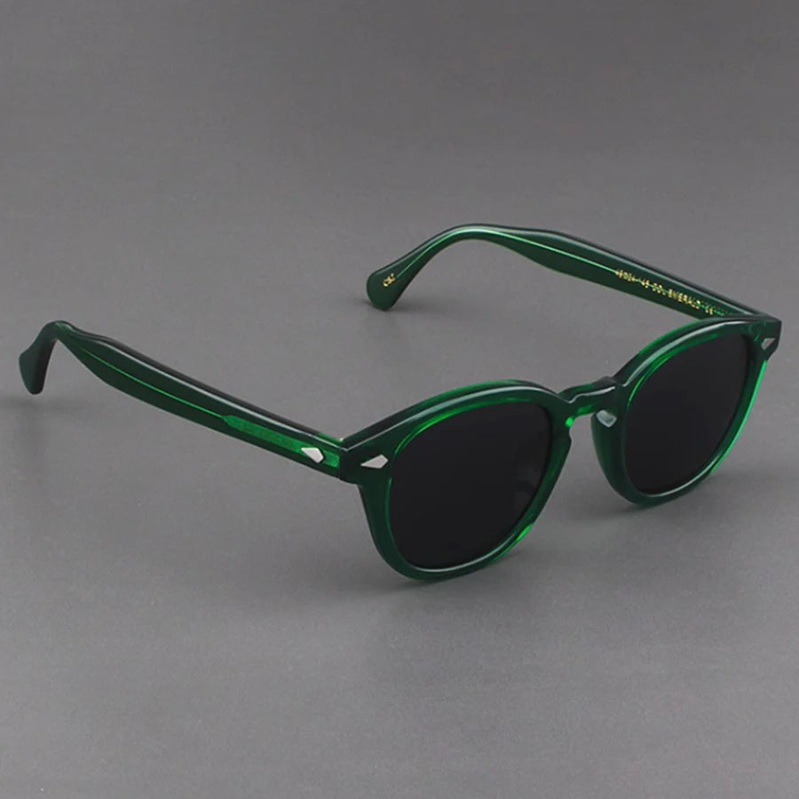 Polarized Sunglasses Men Women Johnny Depp Lemtosh Style Sun Glasses Retro Round Acetate Frame UV400 Lens Oculos