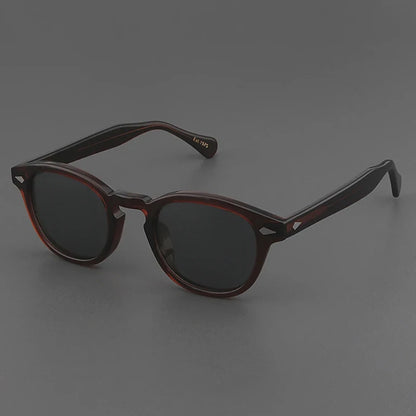 Polarized Sunglasses Men Women Johnny Depp Lemtosh Style Sun Glasses Retro Round Acetate Frame UV400 Lens Oculos