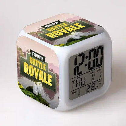 Fortnite Alarm Clock Cute Fashion Cartoon Personalized Creative Kawaii Minimalist LED Alarm Clock Gift for Friends' Birthday